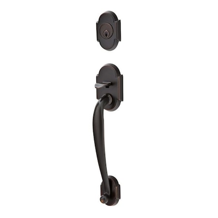Emtek Oil Rubbed Bronze Handleset, 4312PUS10B 4312PUS10B